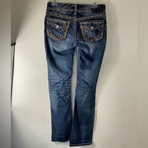 Silver Suki Slim Boot Cut Bootcut Blue Jeans Sz 27/33